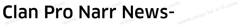 Clan Pro Narr News字体转换